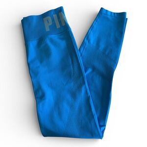Victoria's Secret PINK Active Seamless High Waist Leggings Blue Women's Small